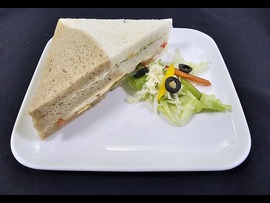 Veg Club S/W In Marbled Bread + water.